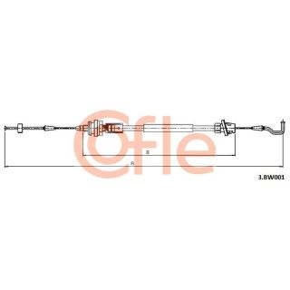 Akceleratoriaus trosas COFLE 92.3.BW001