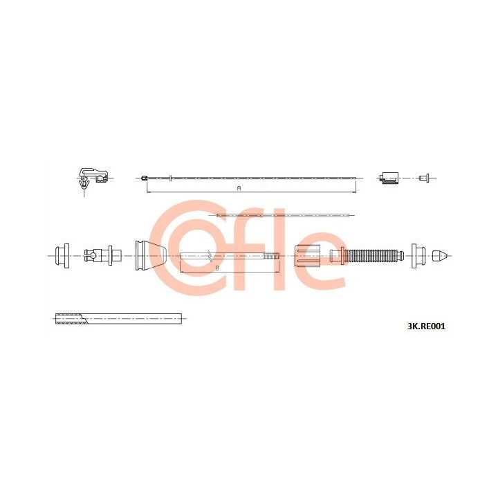 Akceleratoriaus trosas COFLE 92.3K.RE001