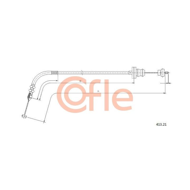 Akceleratoriaus trosas COFLE 92.413.21