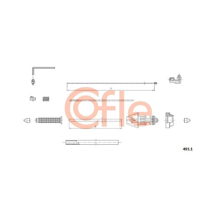 Akceleratoriaus trosas COFLE 92.493.1