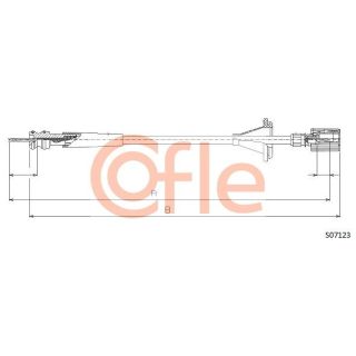 Tachometro velenas COFLE S07123