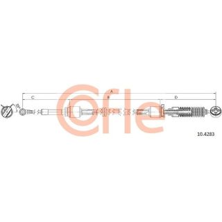 Trosas, neautomatinė transmisija COFLE 10.4283