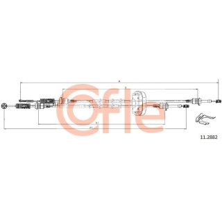 Trosas, neautomatinė transmisija COFLE 11.2882