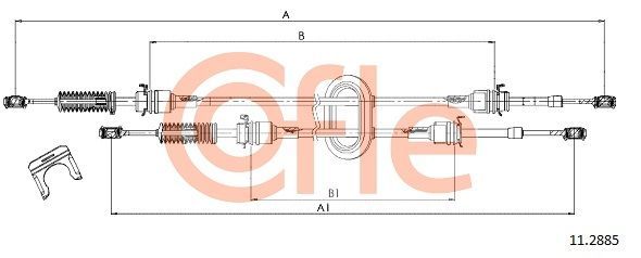 Trosas, neautomatinė transmisija COFLE 11.2885