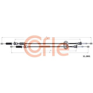 Trosas, neautomatinė transmisija COFLE 11.2891