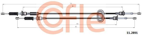 Trosas, neautomatinė transmisija COFLE 11.2891