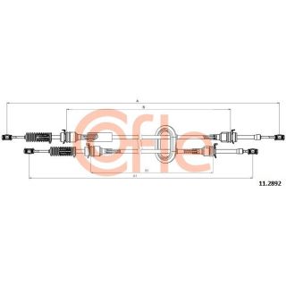 Trosas, neautomatinė transmisija COFLE 11.2892