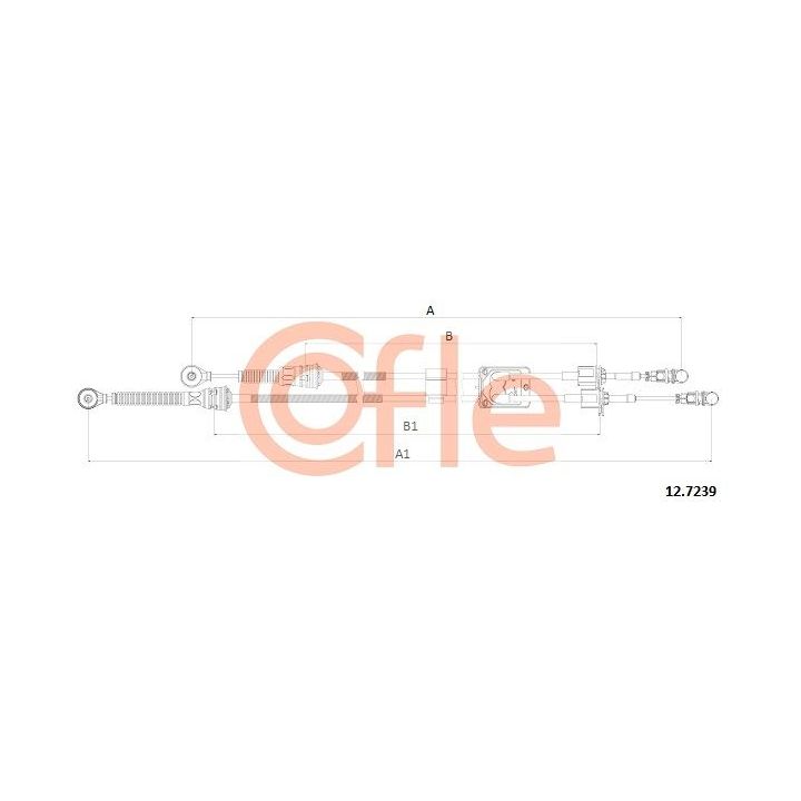 Trosas, neautomatinė transmisija COFLE 12.7239