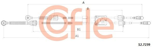 Trosas, neautomatinė transmisija COFLE 12.7239