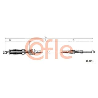 Trosas, neautomatinė transmisija COFLE 12.7251