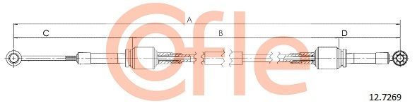 Trosas, neautomatinė transmisija COFLE 12.7269