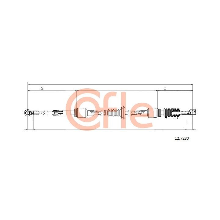 Trosas, neautomatinė transmisija COFLE 12.7280