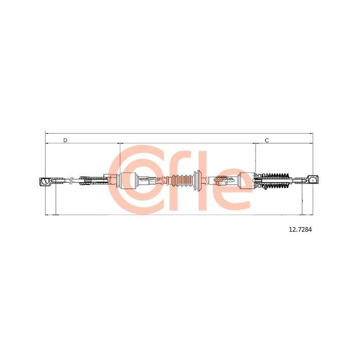 Trosas, neautomatinė transmisija COFLE 12.7284