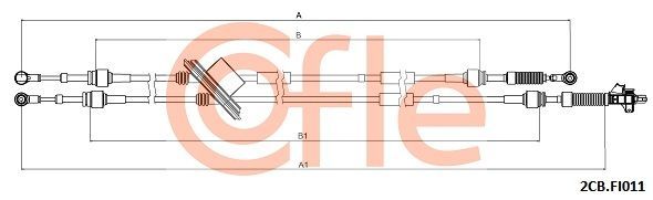 Trosas, neautomatinė transmisija COFLE 2CB.FI011