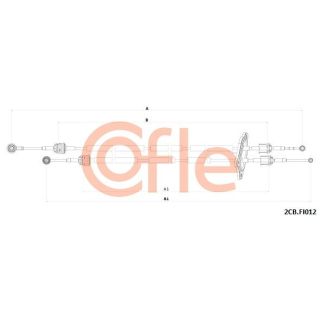 Trosas, neautomatinė transmisija COFLE 2CB.FI012