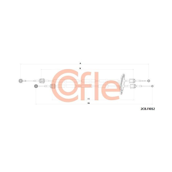 Trosas, neautomatinė transmisija COFLE 2CB.FI012