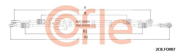 Trosas, neautomatinė transmisija COFLE 2CB.FO007