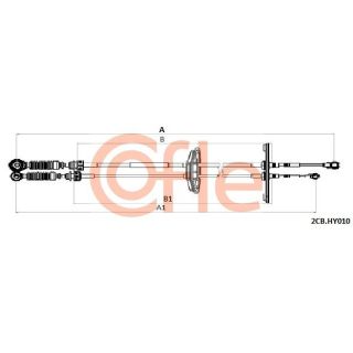 Trosas, neautomatinė transmisija COFLE 2CB.HY010