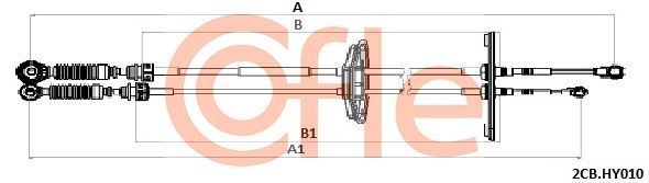 Trosas, neautomatinė transmisija COFLE 2CB.HY010