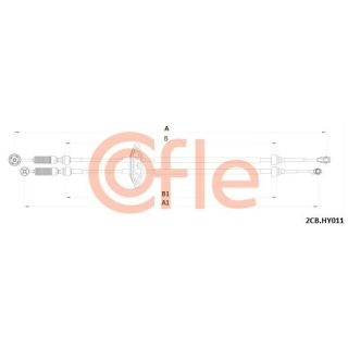 Trosas, neautomatinė transmisija COFLE 2CB.HY011