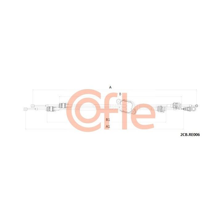 Trosas, neautomatinė transmisija COFLE 2CB.RE006