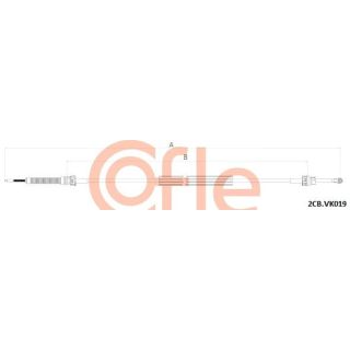 Trosas, neautomatinė transmisija COFLE 2CB.VK019