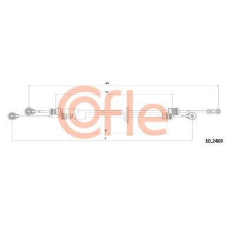 Trosas, neautomatinė transmisija COFLE 92.10.2469