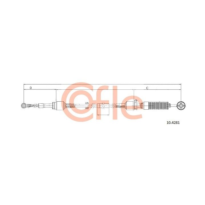 Trosas, neautomatinė transmisija COFLE 92.10.4281
