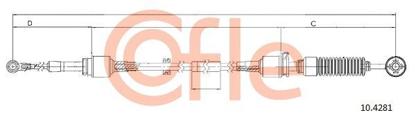 Trosas, neautomatinė transmisija COFLE 92.10.4281