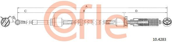 Trosas, neautomatinė transmisija COFLE 92.10.4283