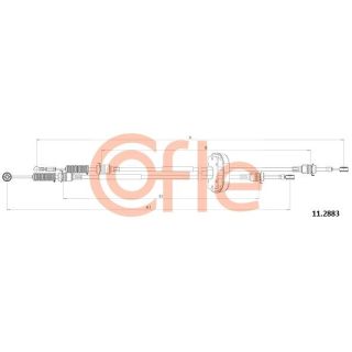 Trosas, neautomatinė transmisija COFLE 92.11.2883