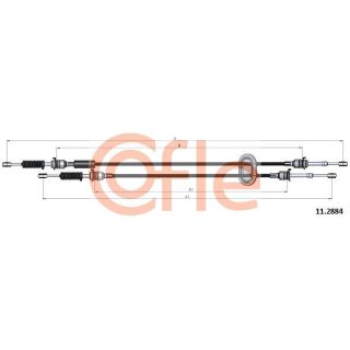 Trosas, neautomatinė transmisija COFLE 92.11.2884