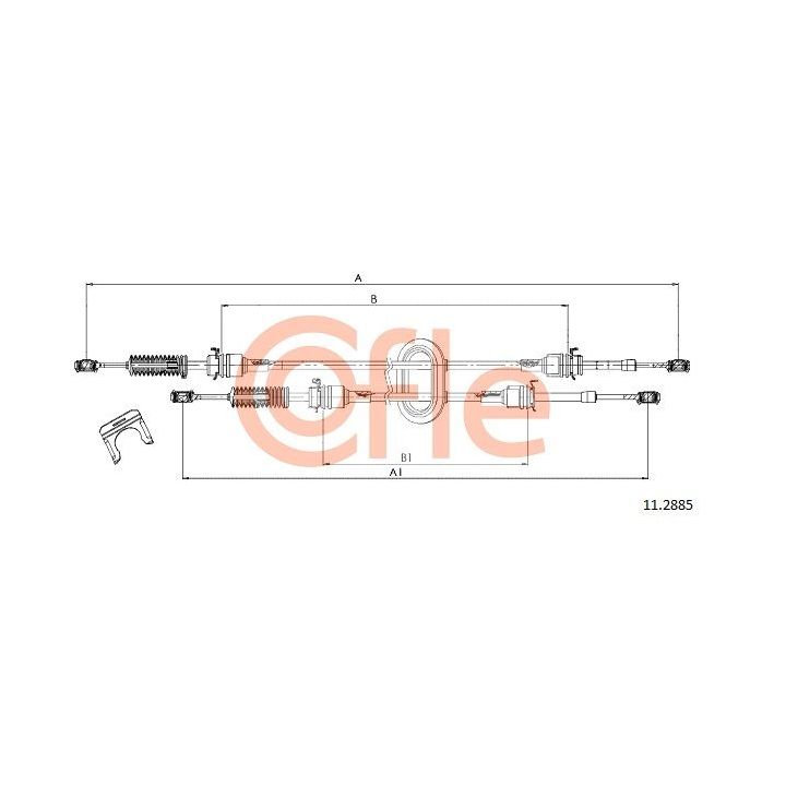 Trosas, neautomatinė transmisija COFLE 92.11.2885