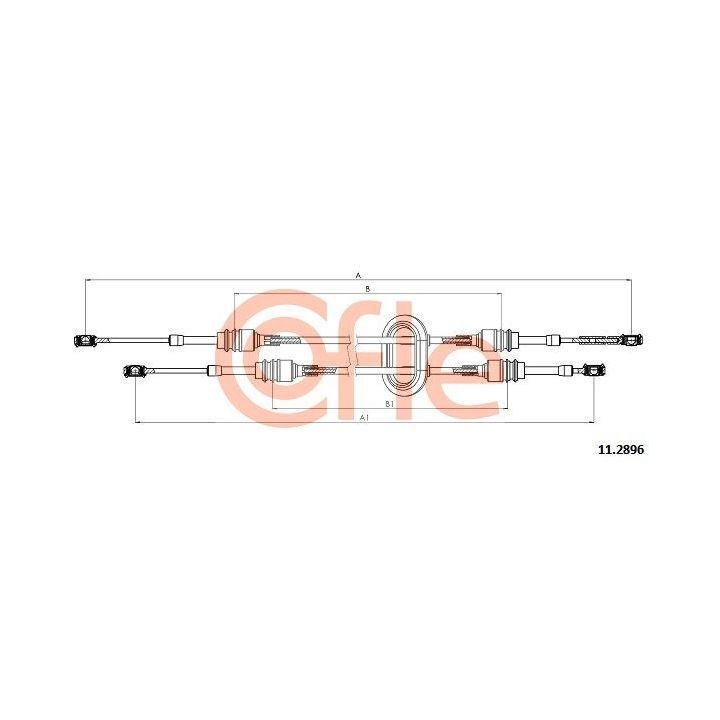 Trosas, neautomatinė transmisija COFLE 92.11.2896