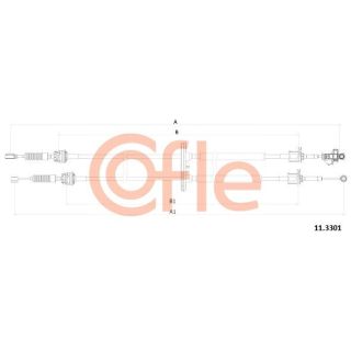 Trosas, neautomatinė transmisija COFLE 92.11.3301