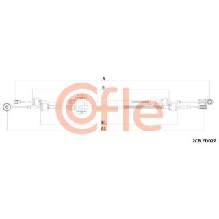 Trosas, neautomatinė transmisija COFLE 92.2CB.FD027
