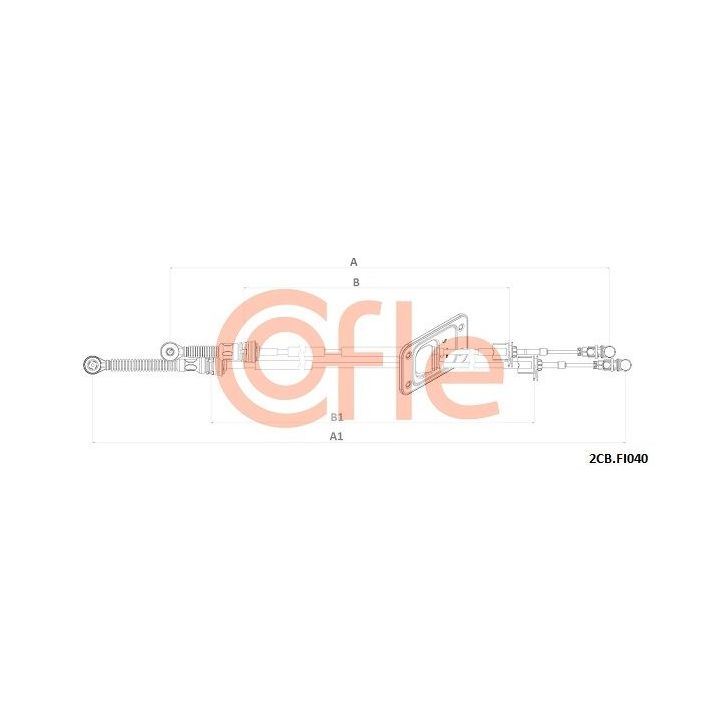 Trosas, neautomatinė transmisija COFLE 92.2CB.FI040
