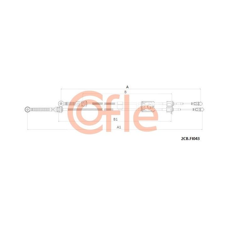 Trosas, neautomatinė transmisija COFLE 92.2CB.FI043