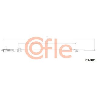 Trosas, neautomatinė transmisija COFLE 92.2CB.FI049