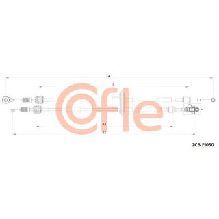 Trosas, neautomatinė transmisija COFLE 92.2CB.FI050