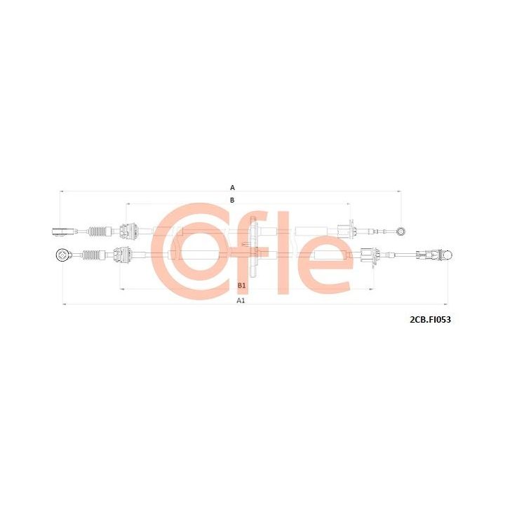 Trosas, neautomatinė transmisija COFLE 92.2CB.FI053