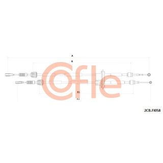 Trosas, neautomatinė transmisija COFLE 92.2CB.FI058