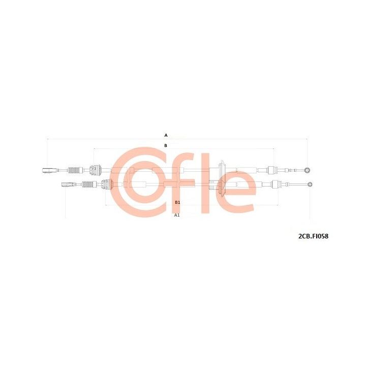 Trosas, neautomatinė transmisija COFLE 92.2CB.FI058