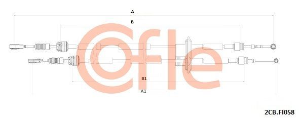Trosas, neautomatinė transmisija COFLE 92.2CB.FI058
