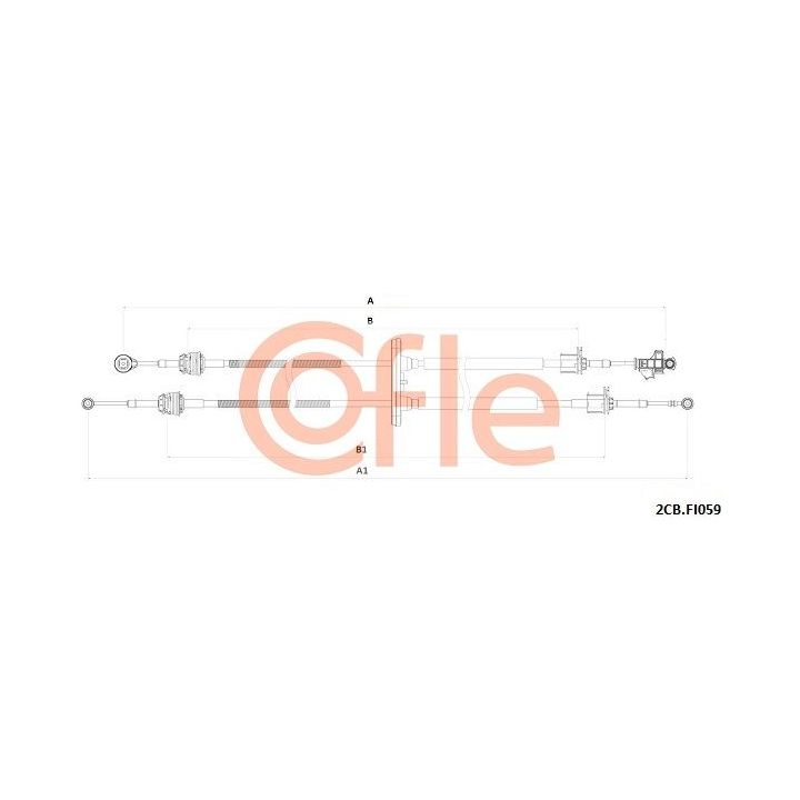 Trosas, neautomatinė transmisija COFLE 92.2CB.FI059