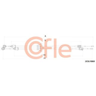 Trosas, neautomatinė transmisija COFLE 92.2CB.FI069