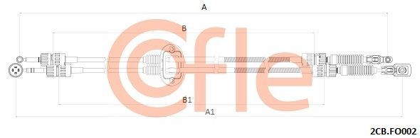 Trosas, neautomatinė transmisija COFLE 92.2CB.FO002