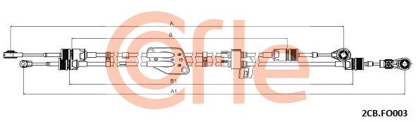 Trosas, neautomatinė transmisija COFLE 92.2CB.FO003