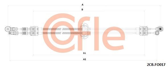 Trosas, neautomatinė transmisija COFLE 92.2CB.FO017