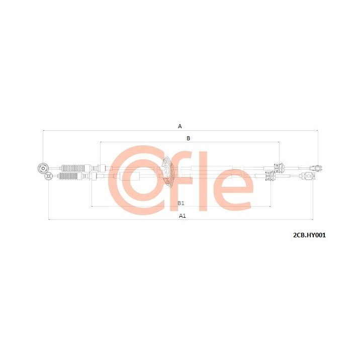 Trosas, neautomatinė transmisija COFLE 92.2CB.HY001